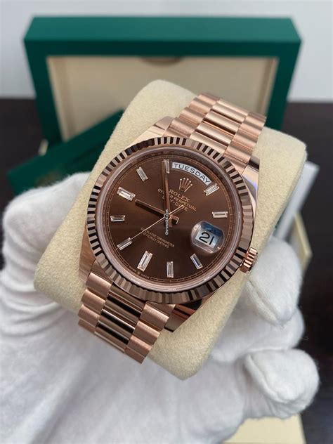 rolex day date rose gold ladies|Rolex Day-Date 40 228235.